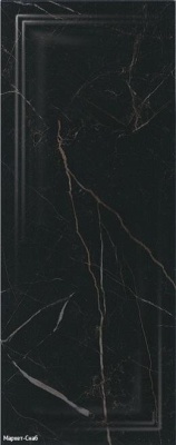 Плитка керамическая KERAMA MARAZZI Алькала 200х500х8мм чёрная глянцевая панель 7201